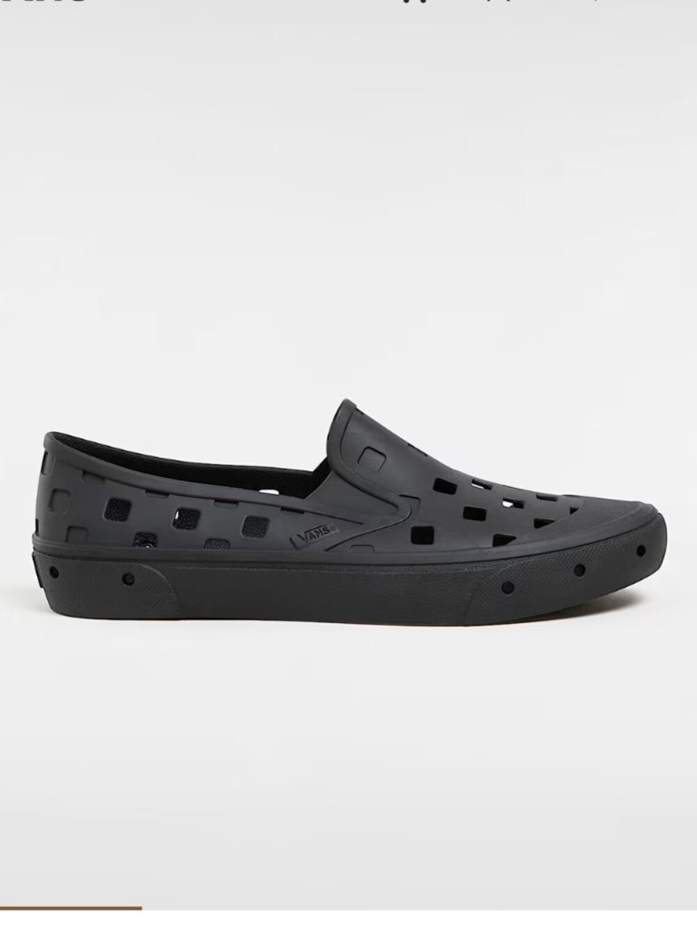 Vans Trek Waterproof Slip-Ons, Black, Size 8